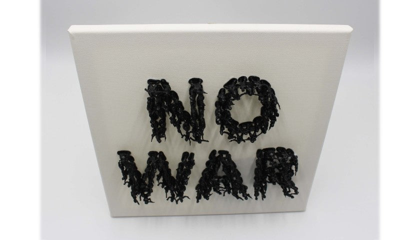 "No War" by Alessandro Padovan — screw texture, close-up detail