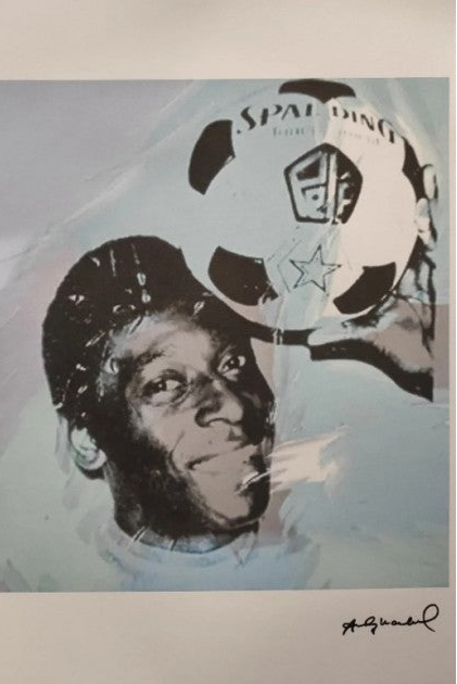 "Pelé" lithograph by Andy Warhol — full view
