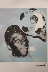 "Pelé" lithograph by Andy Warhol — full view