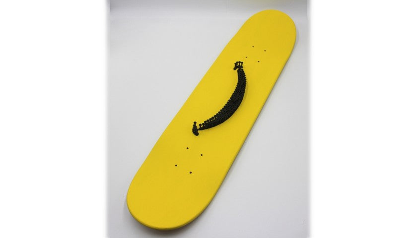 "Smile (Skateboard)" by Alessandro Padovan, side view