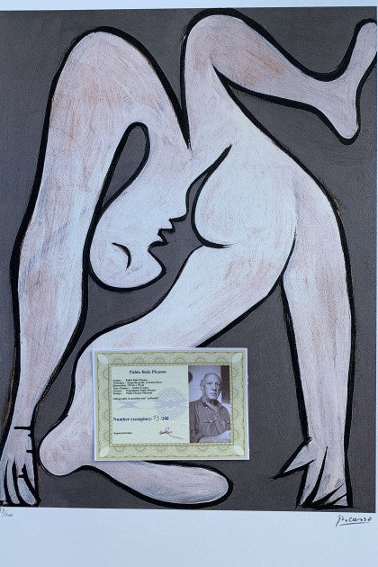 "The Acrobat" lithograph by Pablo Picasso — full view