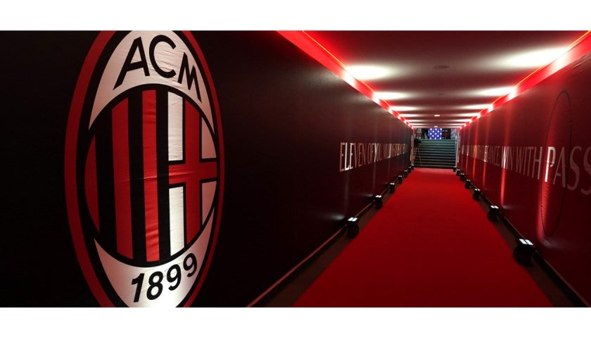 Detail of the pewter gallery frame on the AC Milan presentation