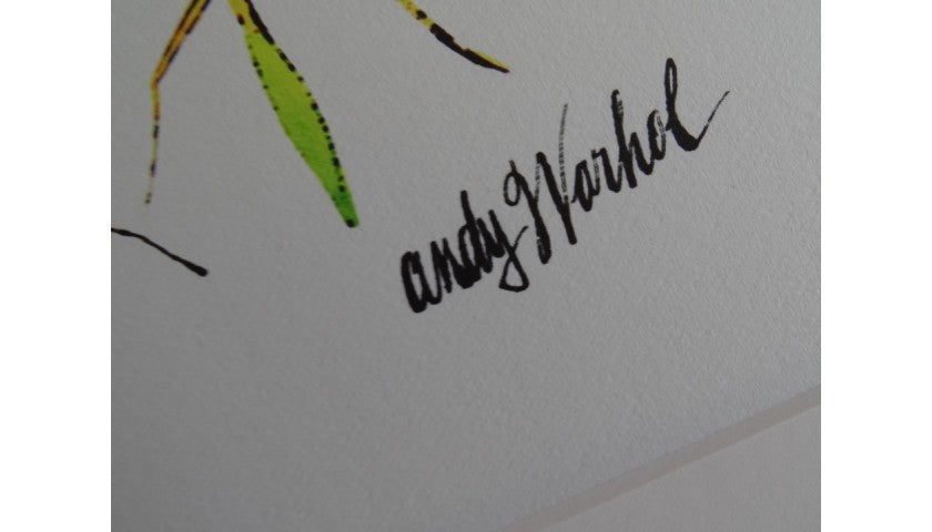 "Butterflies" lithograph by Andy Warhol — numbering detail