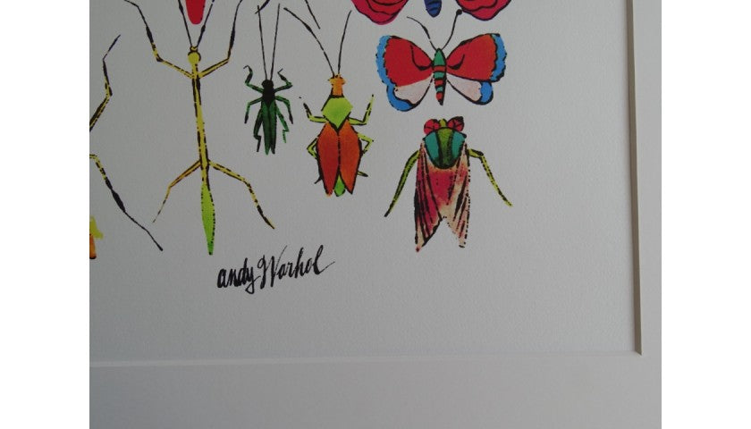 "Butterflies" lithograph by Andy Warhol — CMOA stamp detail