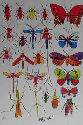 "Butterflies" lithograph by Andy Warhol — full view