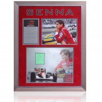 Ayrton Senna Hand Signed Formula 1 Presentation