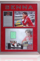 Ayrton Senna Hand Signed Formula 1 Presentation