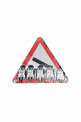 "Keep It Real" road sign attributed to Banksy, front view