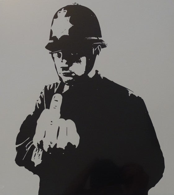Banksy "Rude Copper" vinyl cover — sealed cover detail