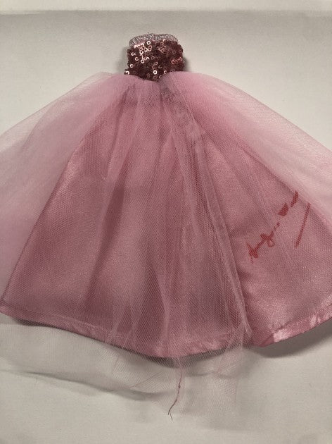 Additional view of the Andy Warhol designed and signed Barbie dress