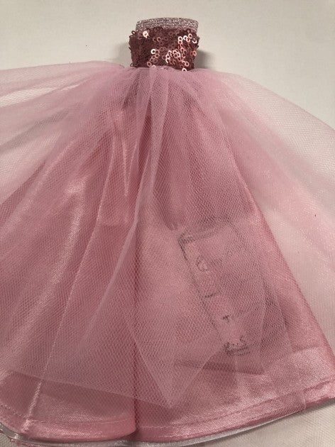 Close-up of Andy Warhol's felt-tip pen signature on the Barbie dress