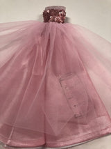 Close-up of Andy Warhol's felt-tip pen signature on the Barbie dress