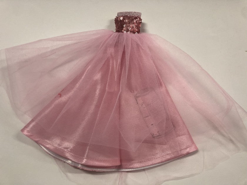 Andy Warhol designed Barbie dress, full view