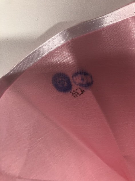 Warhol Foundation stamp on the hand signed Barbie dress