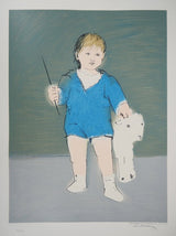 "Child with a Lamb" lithograph by Picasso — signature detail