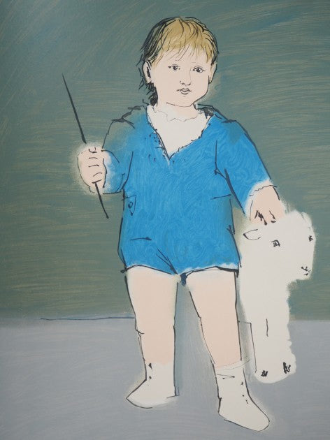 Child with a Lamb' Lithograph by Picasso