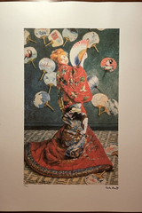 Claude Monet signed lithograph — full view