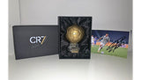 Cristiano Ronaldo signed photograph displayed on a flat surface