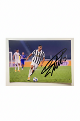 Signed photograph of Cristiano Ronaldo in action during a Serie A 2020/21 match