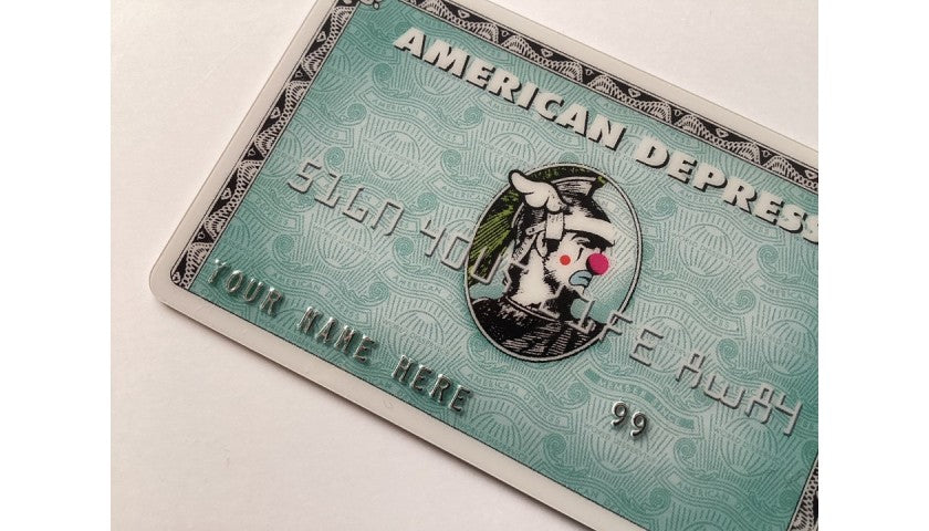 Additional view of the D*Face "American Depress" screenprint, 2008