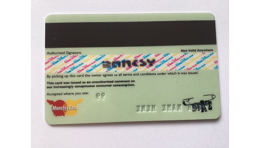 Artist's stamp detail on the D*Face and Banksy screenprint