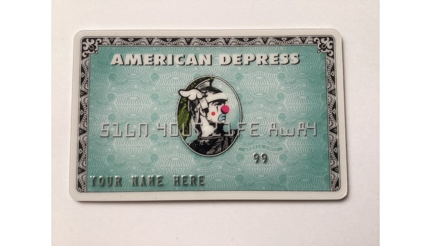 D*Face "American Depress" screenprint on perspex, full view