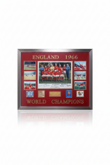 England 1966 World Cup presentation, hand-signed by 9 winners