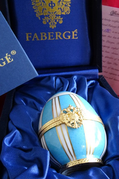 Fabergé Imperial Collection egg, 24k gold plated, front view
