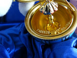 Close-up of hand-painted detail on the Fabergé Imperial Collection egg