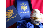 Fabergé Napoleon Imperial egg shown with certificate of authenticity