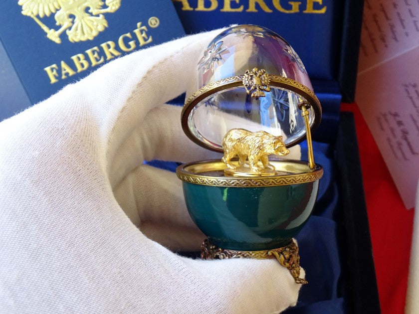 Fabergé Imperial egg displayed in its original box