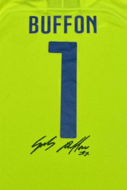 Gianluigi Buffon Signed Italy Shirt 2015, back
