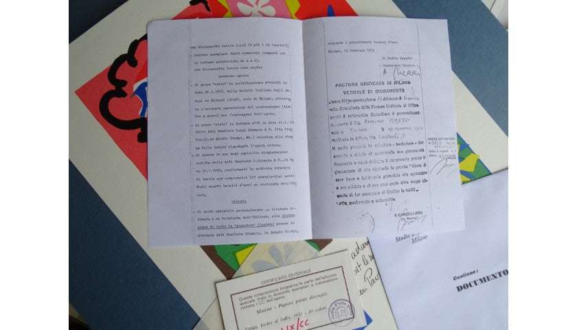 "Invitation to the Ball" by Henri Matisse — paper detail