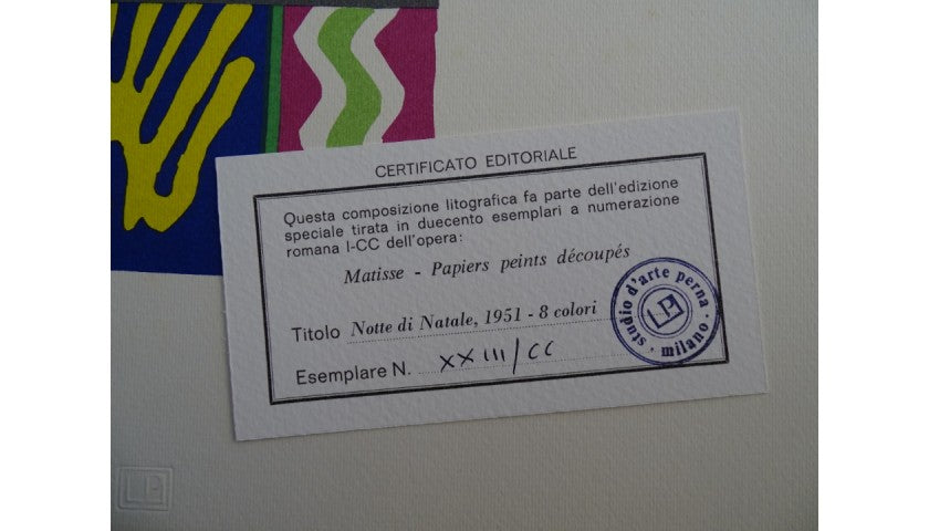 "Papier peints découpése" by Henri Matisse — border detail