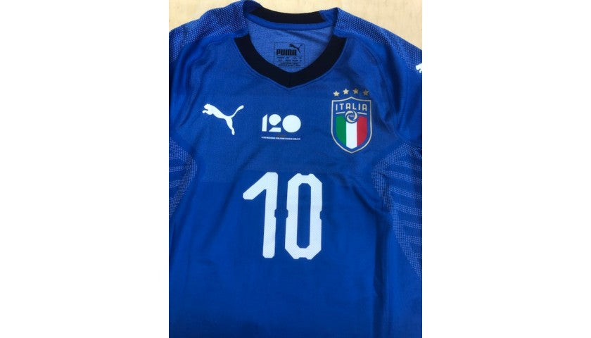 Lorenzo Insigne's Italy match shirt, additional view