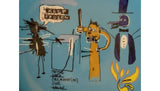 Limited edition Limoges plate after Basquiat, side view