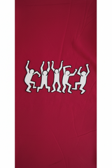 Keith Haring hand-painted animation cel — full view