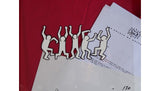 Keith Haring animation cel — color detail