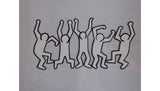 Keith Haring animation cel — reverse view