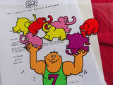Keith Haring animation cel — figure detail