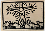 Keith Haring signed drawing — signature detail