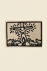 Keith Haring signed drawing — full view