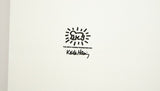 Keith Haring signed lithograph — embossing detail