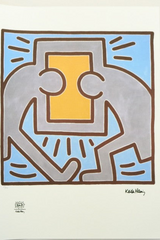 Keith Haring signed lithograph — full view