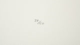 Keith Haring signed lithograph — reverse view