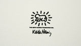 Keith Haring signed lithograph — embossing detail