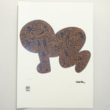 Keith Haring signed lithograph — detail view