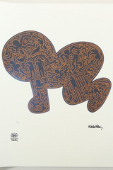 Keith Haring signed lithograph — full view