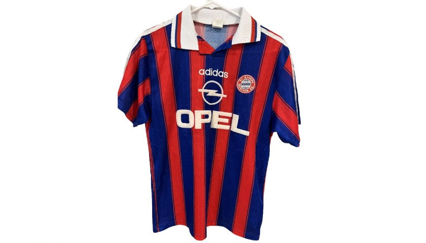 Jurgen Klinsmann Signed Bayern Munich Shirt 1996/97, Adidas sponsor detail