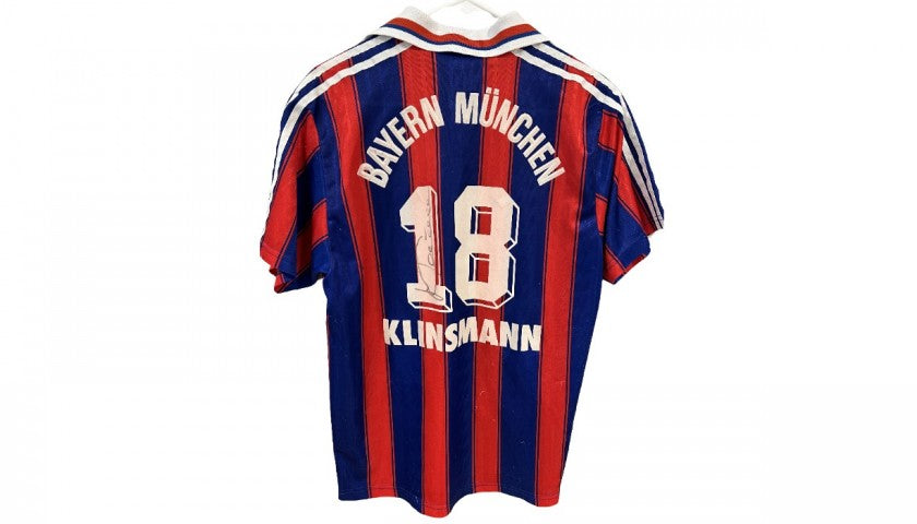 Jurgen Klinsmann Signed Bayern Munich Shirt 1996/97, back